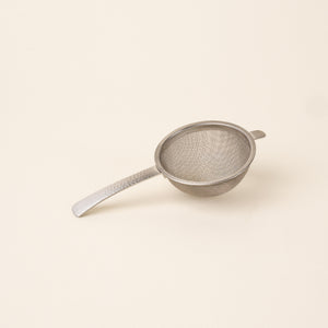 Stainless steel half dome strainer with steel handle